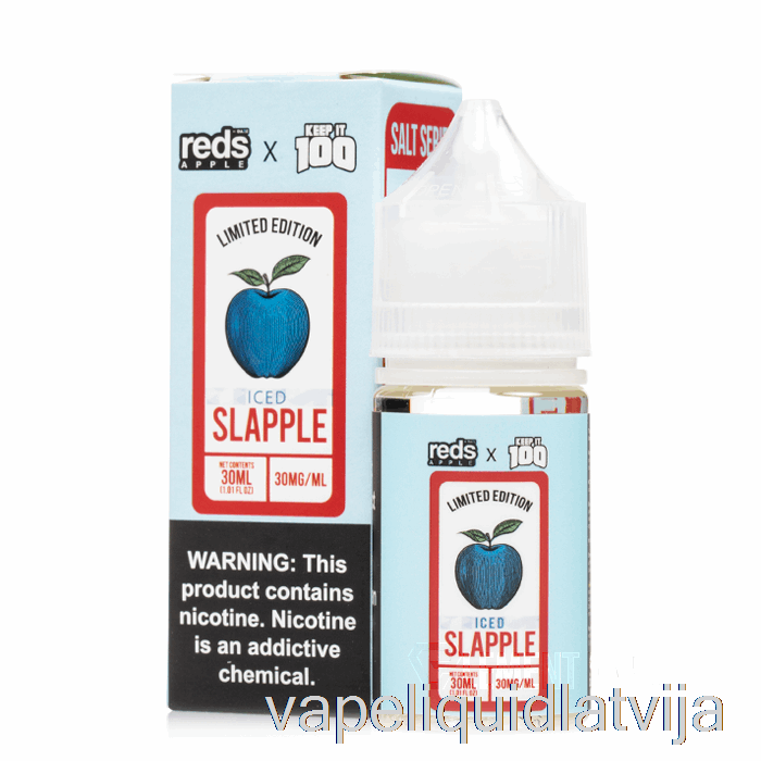 Ledus Slapple - 7 Daze X Turiet To 100 Sāļi - 30ml 30mg Vape šķidrums